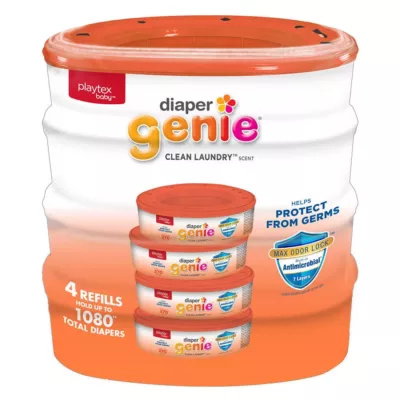 Diaper Genie Max Fresh Refill Bags 4 Pack.