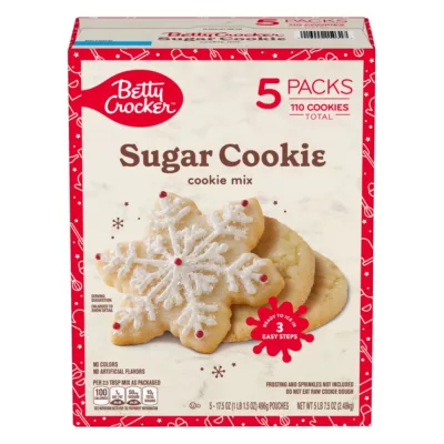 Betty Crocker, Sugar Cookies, 5 ct. No Artificial flavors or Preservatives!