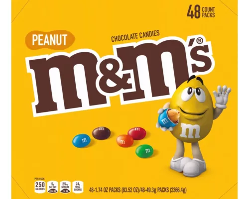 Peanut M&M's, Made with Real Milk Chocolate, 48 pk.
