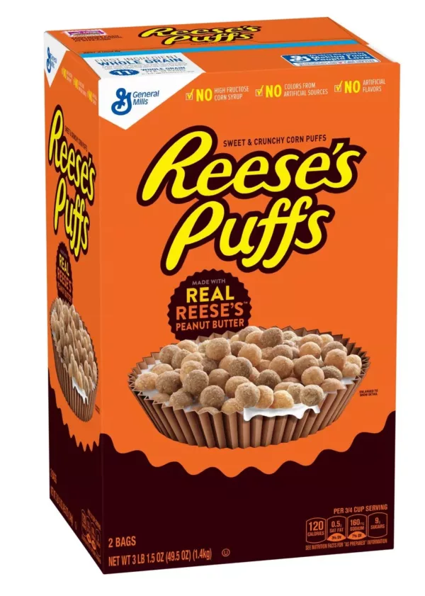 General Mills Reese's Peanut Butter Puffs, 49.5 oz.